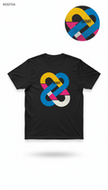 Black Logo T-shirt With Minimalist Edge