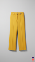 Urban Yellow Wide-Leg Trousers