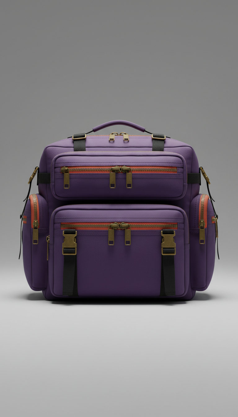 Violet Beat Oversized Utility Bag
